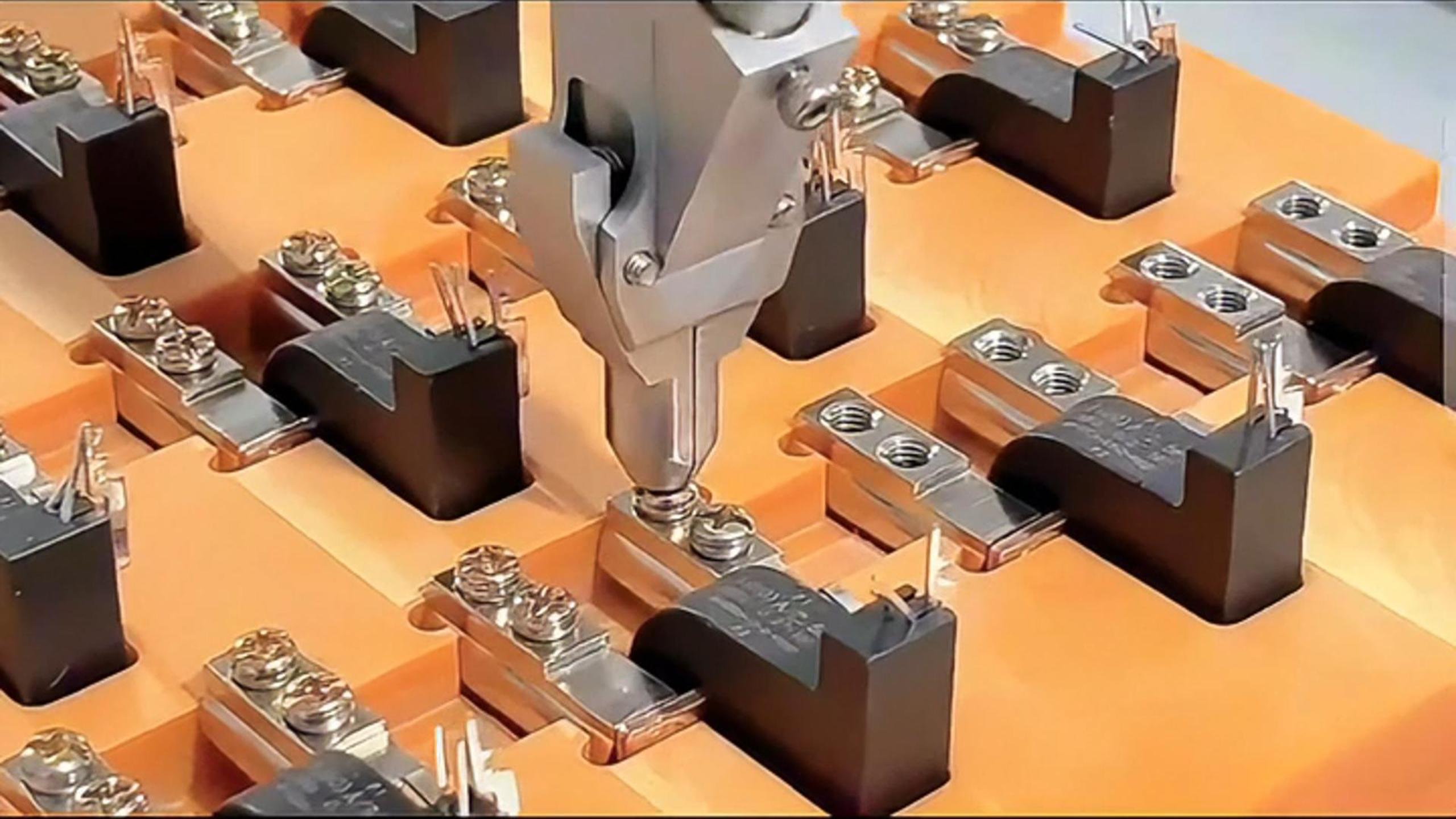 电子行业产品吹气式单头双工位自动锁付螺丝机